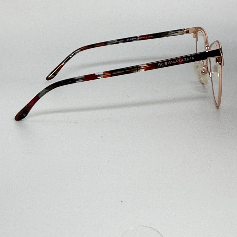 BCBGMAXAZRIA Nanette Wine Cat Eye Eyeglasses Frames Made in Italy‎ L135MM 21323